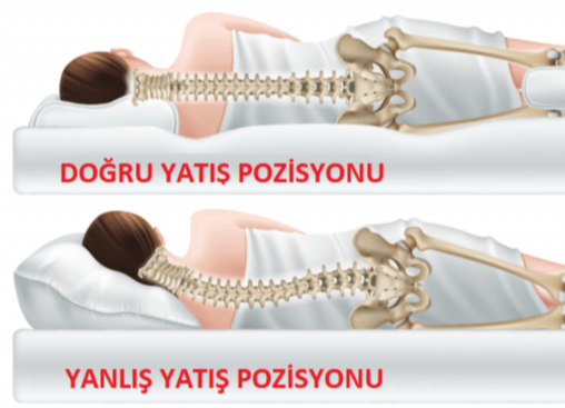 Ortopedik yastık ile omurga dostu uyku pozisyonu